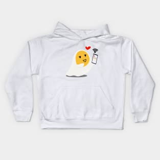 Couple Video call What The Egg Kids Hoodie